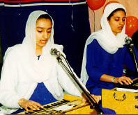 Sikh women singing kirtan