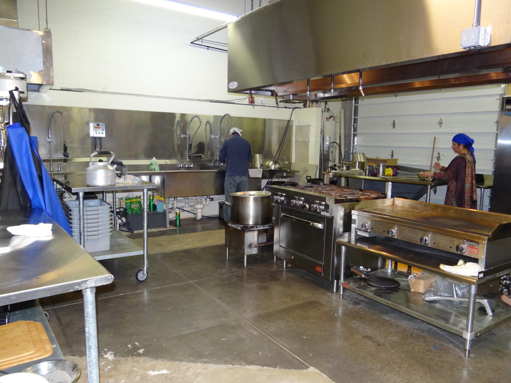 another view of the kitchen, where the langar is prepared