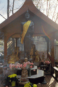 Outdoor shrine to Buddha