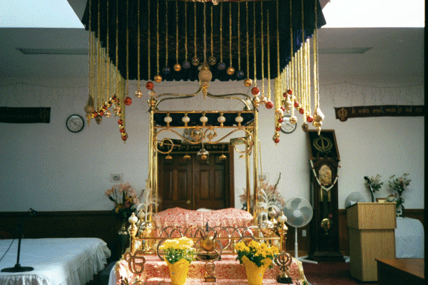 Sikh Shrine for the holy book (Granth Sahib)